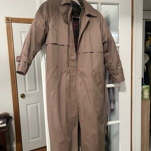 Woman’s Eddie Bauer goose down trench coat